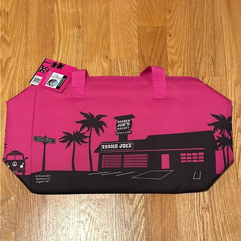 Pink Trader Joe’s bag
